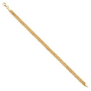 New 14K Solid Yellow Gold Bracelet 7.5' inches